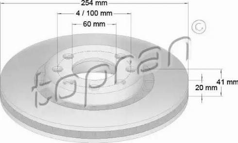 Topran 200 943 - Disque de frein cwaw.fr