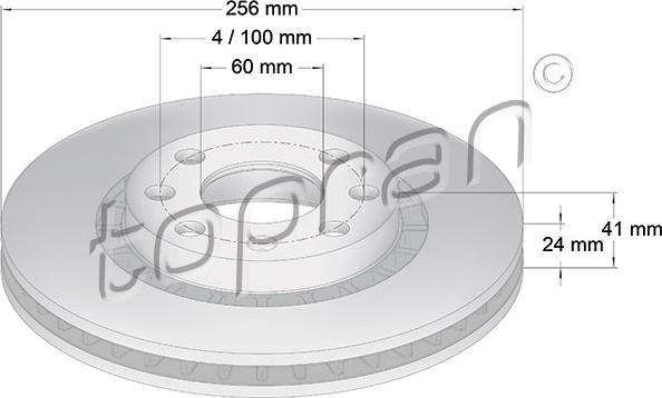 Topran 200 932 - Disque de frein cwaw.fr