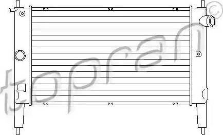 Topran 202 231 - Radiateur, refroidissement du moteur cwaw.fr