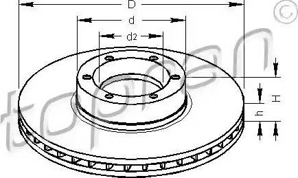 Topran 207 074 - Disque de frein cwaw.fr