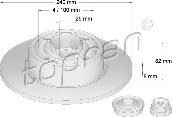 Topran 700 650 - Disque de frein cwaw.fr