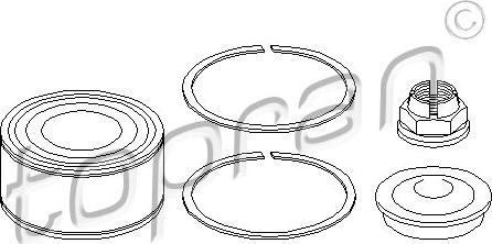 Topran 700 637 - Kit de roulements de roue cwaw.fr