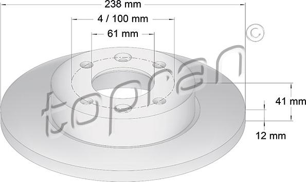 Topran 700 175 - Disque de frein cwaw.fr