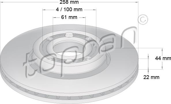 Topran 701 203 - Disque de frein cwaw.fr