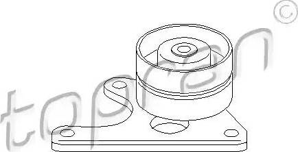 Topran 720 136 - Poulie renvoi / transmission, courroie de distribution cwaw.fr