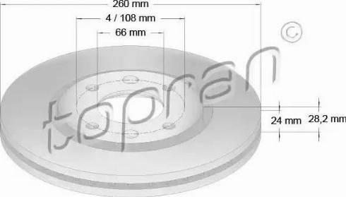 Topran 720 244 - Disque de frein cwaw.fr