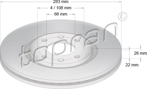 Topran 720 245 - Disque de frein cwaw.fr