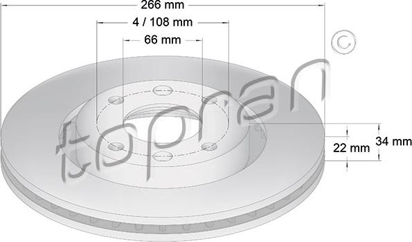 Topran 720 247 - Disque de frein cwaw.fr