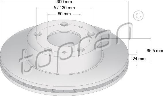 Topran 721 169 - Disque de frein cwaw.fr