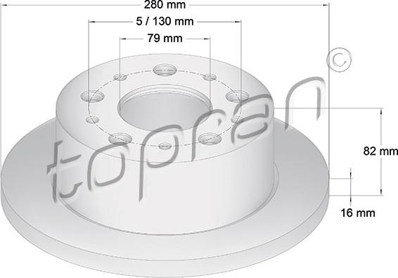 Topran 721 184 - Disque de frein cwaw.fr