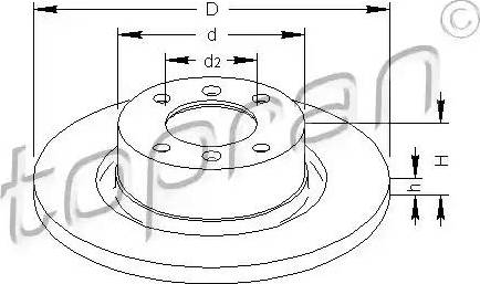 Topran 721 181 - Disque de frein cwaw.fr