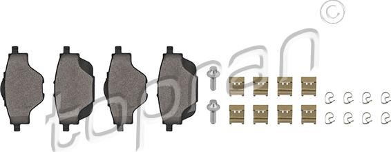 Topran 723 631 - Kit de plaquettes de frein, frein à disque cwaw.fr