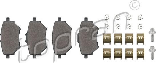 Topran 723 633 - Kit de plaquettes de frein, frein à disque cwaw.fr