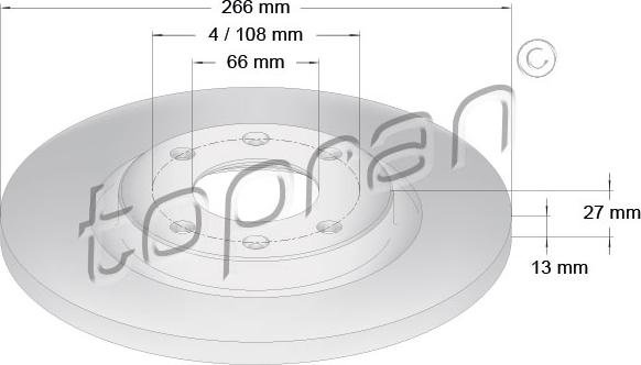 Topran 722 456 - Disque de frein cwaw.fr