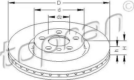 Topran 721 167 - Disque de frein cwaw.fr