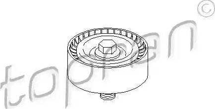 Topran 722 418 - Poulie renvoi / transmission, courroie trapézoïdale à nervures cwaw.fr