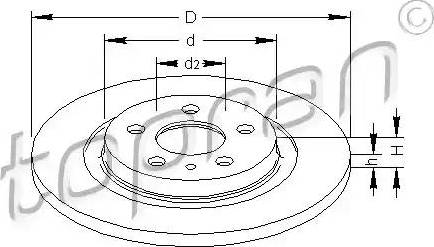 Topran 722 594 - Disque de frein cwaw.fr