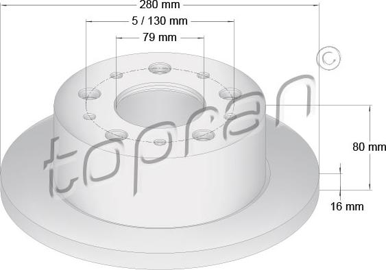 Topran 722 597 - Disque de frein cwaw.fr