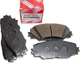 TOYOTA 0446542180 - Kit de plaquettes de frein, frein à disque cwaw.fr