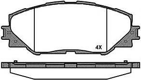 TOYOTA 0446502230 - Kit de plaquettes de frein, frein à disque cwaw.fr