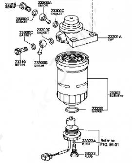 TOYOTA 2330064010 - Filtre à carburant cwaw.fr