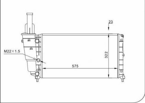 TQ 45944 - Radiateur, refroidissement du moteur cwaw.fr