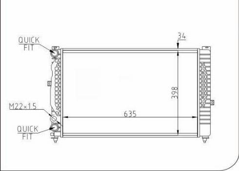 TQ 54481 - Radiateur, refroidissement du moteur cwaw.fr