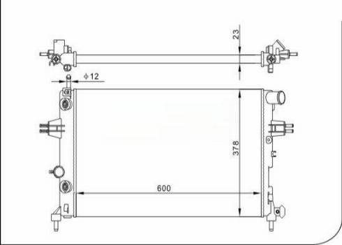 TQ 54511 - Radiateur, refroidissement du moteur cwaw.fr