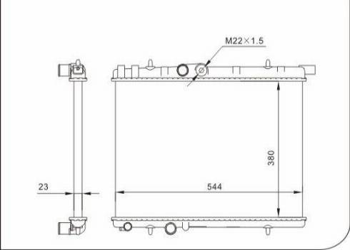 TQ 57235 - Radiateur, refroidissement du moteur cwaw.fr