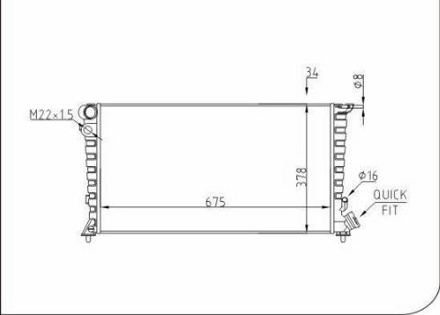 TQ 62126 - Radiateur, refroidissement du moteur cwaw.fr