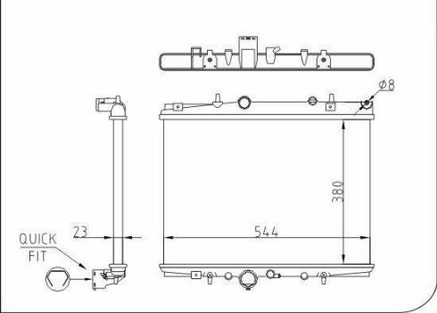 TQ 67577 - Radiateur, refroidissement du moteur cwaw.fr