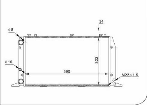 TQ 13022 - Radiateur, refroidissement du moteur cwaw.fr