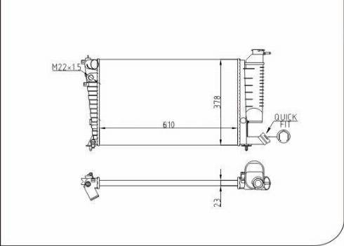 TQ 133718 - Radiateur, refroidissement du moteur cwaw.fr