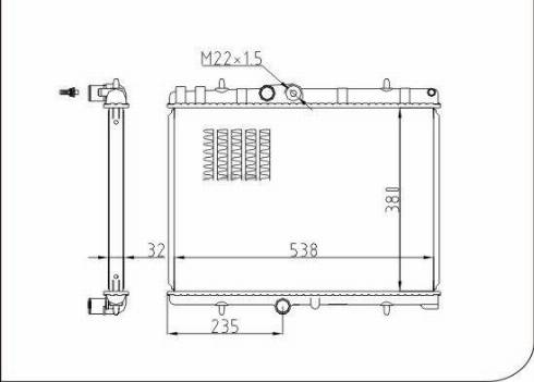 TQ 133773 - Radiateur, refroidissement du moteur cwaw.fr