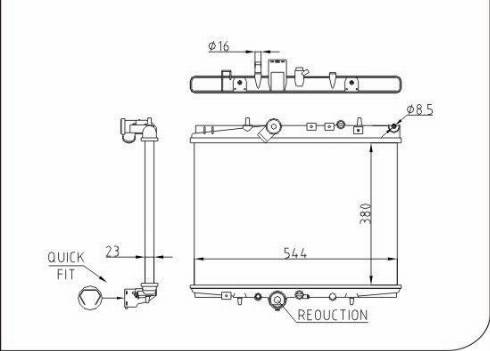 TQ 34540 - Radiateur, refroidissement du moteur cwaw.fr