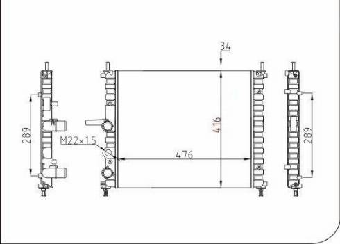 TQ 36685 - Radiateur, refroidissement du moteur cwaw.fr