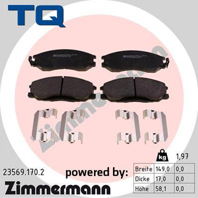 TQ 244915 - Kit de plaquettes de frein, frein à disque cwaw.fr