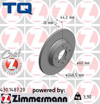 TQ 244540 - Disque de frein cwaw.fr