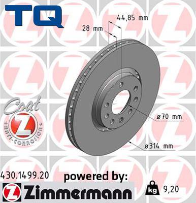 TQ 244543 - Disque de frein cwaw.fr