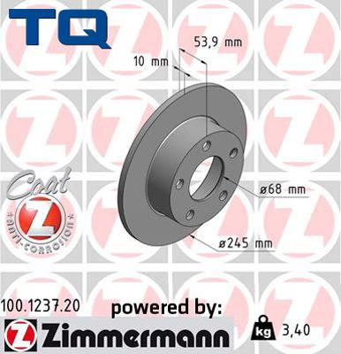 TQ 244567 - Disque de frein cwaw.fr