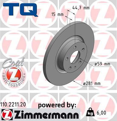 TQ 244501 - Disque de frein cwaw.fr