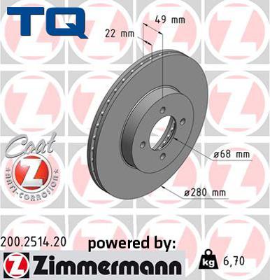 TQ 244510 - Disque de frein cwaw.fr