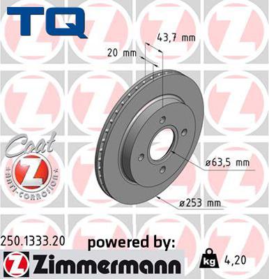 TQ 244513 - Disque de frein cwaw.fr