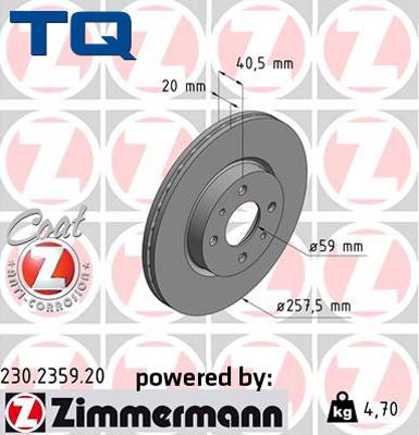 TQ 244512 - Disque de frein cwaw.fr