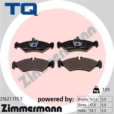 TQ 244691 - Kit de plaquettes de frein, frein à disque cwaw.fr