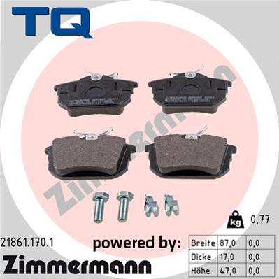 TQ 244697 - Kit de plaquettes de frein, frein à disque cwaw.fr