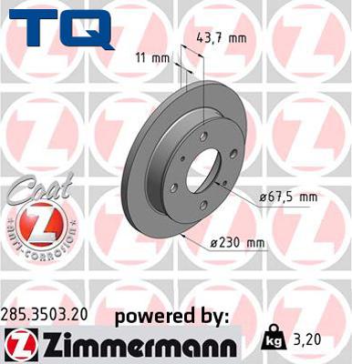 TQ 244646 - Disque de frein cwaw.fr