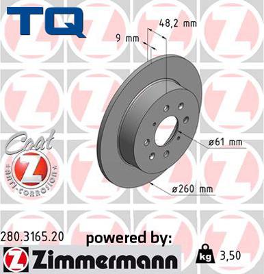 TQ 244641 - Disque de frein cwaw.fr