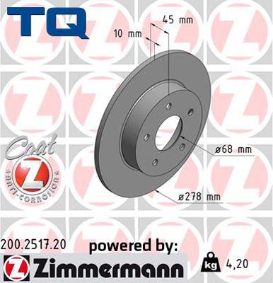 TQ 244635 - Disque de frein cwaw.fr