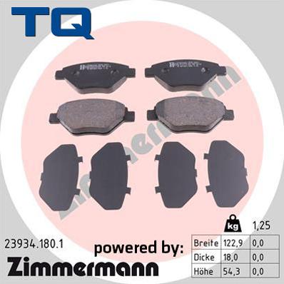 TQ 244805 - Kit de plaquettes de frein, frein à disque cwaw.fr